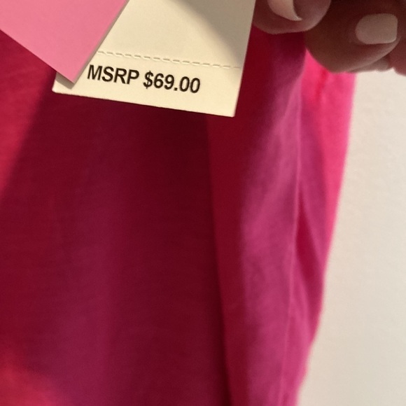 16. NWT rasberry color wide Leg pants - Picture 4 of 6